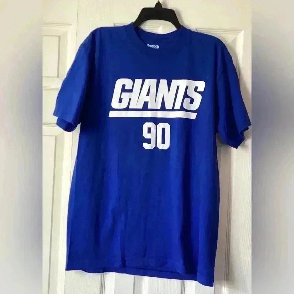 Reebok Jason Pierre Paul New York Giants Blue Size Large